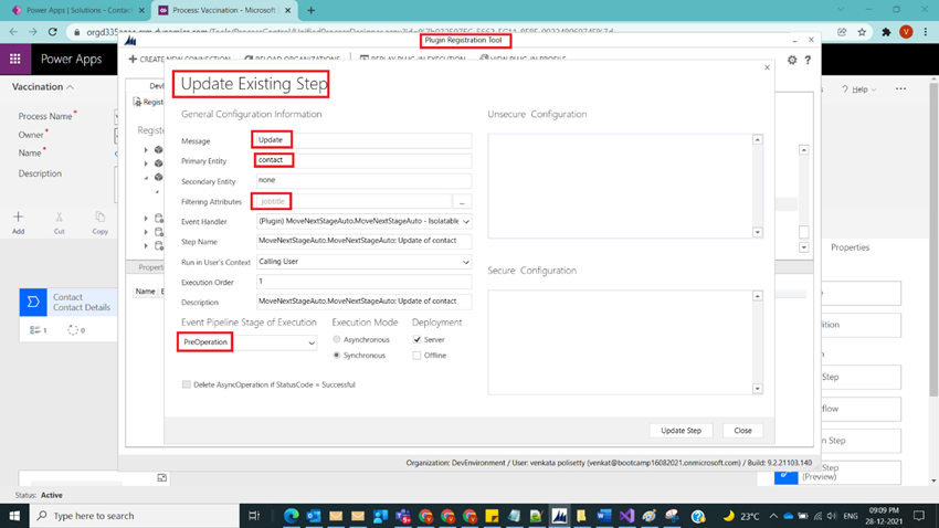 Automatic Stage Movement using CRM Plugin in BPF